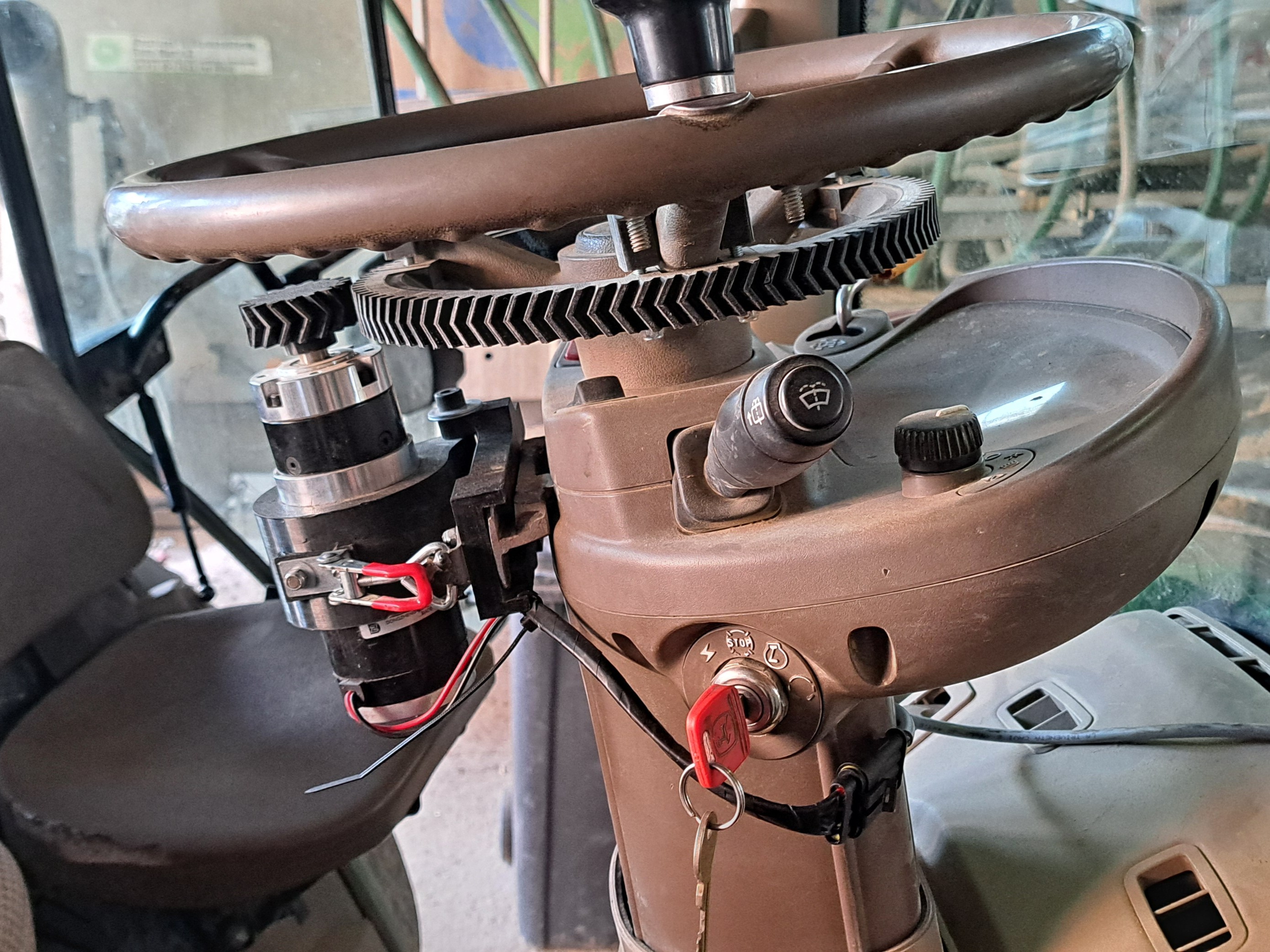 John Deere 6000: Zahnradmotor Montagebeispiel